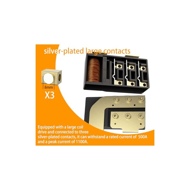 RIEIEK Automotive Battery Disconnect Switch - Automatic Power Cut-Off, 500A