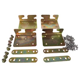 Heavy Duty Non-Mortise Bed Rail Brackets, Universal Wooden Bed Rail Fittings with Screws, Wood Beds Frame Hardware Bracket Connectors for Headboards, Foot-Boards Replacement (Screws Included, 4 Pack)
