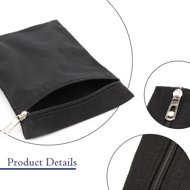 Sew-in Side Pocket with Zipper, 3 Pack Coat Inside Pockets,Travel