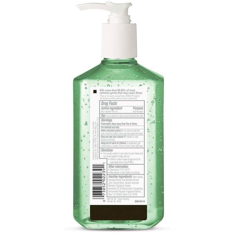 PURELL Advanced Hand Sanitizer Soothing Gel, Fresh Scent, 12 fl