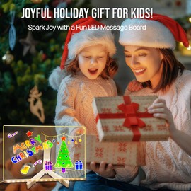 LED Note Board with Colors – Acrylic Dry Erase Board with 10 Light Modes, 7 Color Markers – 2025 Upgrade Light Up Drawing Board for Kids and Adults, Perfect for Home, Office, and School (11.8 * 8)