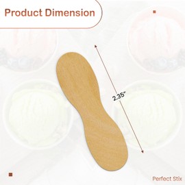 Perfect Stix 60mm Birchwood Plain Taster Ice Cream Paddle Spoon, 2-3/8" Length (Pack of 1,000)