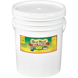 Best Maid Dill Pickle 5 Gallons | Foodservice Bulk | Concession Stand Items | Gourmet | American Grown & Made | Take Home a Taste of Texas (Dill Pickles 90-110 Count)