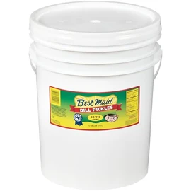 Best Maid Dill Pickle 5 Gallons | Foodservice Bulk | Concession Stand Items | Gourmet | American Grown & Made | Take Home a Taste of Texas (Dill Pickles 90-110 Count)