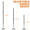 KeFanta 60" Metal Mop Handle Commercial Heavy Duty, Quick Change