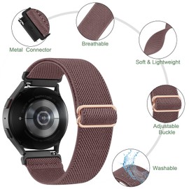 3 PACK Bands for Garmin Venu 3S / Venu 2S / Vivoactive 4S / Vivomove 3S / Forerunner 265s Watch Band, 18mm Quick Release Soft Stretchy Nylon Replacement Wristband Sport Strap for Garmin Forerunner 255S / 265S Bands Women Men