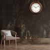 Wall Clock 12 Inch/30CM Retro Silent Non-Ticking Simulated Wooden Wall