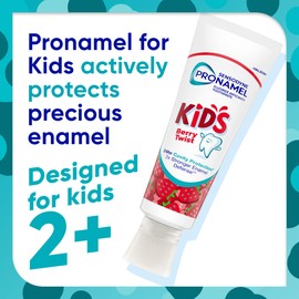 Sensodyne Pronamel Kids Toothpaste, Fluoride Anticavity Toothpaste, Cavity and Enamel Protection, for Ages 2+, Berry Twist Flavored, 4 oz (2 Pack)