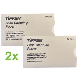 TIFFEN Lens Cleaning Tissues Double Pack 2 x 50 Pieces for Lenses and Lenses Cleaning Cloths