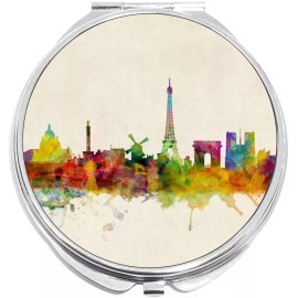 NewCharms Paris France Compact with Mirrors - Perfect for your Pocket or Purse
