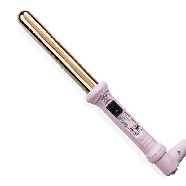 L'ANGE HAIR Ondulé Titanium Curling Wand | Professional Hot Tools Curling Iron 1 Inch | Salon Hair Styling Wands for Beach Waves | Best Hair Curler Wand for Frizz-Free, Lasting Curls | Blush 25 MM
