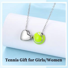 EPVIDO Tennis Gifts for Teen Girls Women Gifts Tennis Necklace Jewelry for Birthday Christmas Stocking Stuffer Graduation