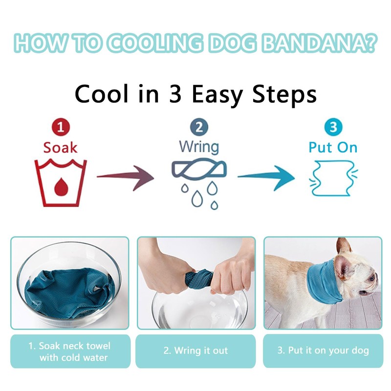Chumix Cooling Collar for Dogs, Dog Collar Cooling, Cooling Neckerchief