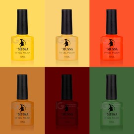 Esmaltes Para Uñas Mussa Gelish Semipermanente x 6 unidades 10 ml