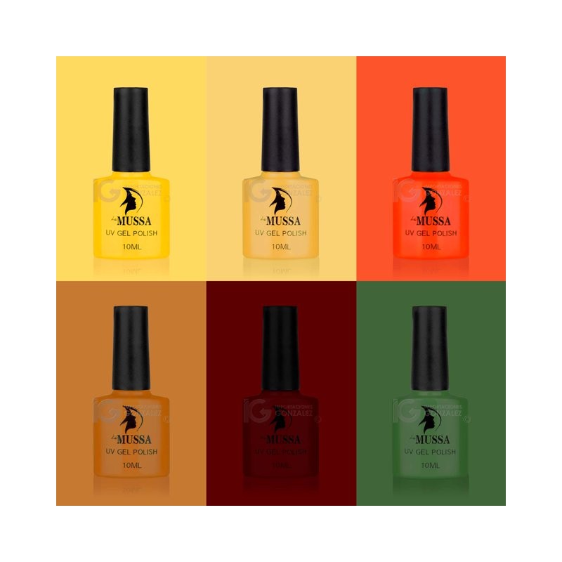 Esmaltes Para Uñas Mussa Gelish Semipermanente x 6 unidades 10