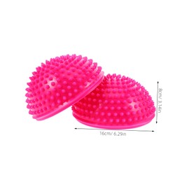 WOONEKY 2pcs Sensory Balance Training Yoga Ball Half Spike Exercise Domes for Adults for Gymnastics Fun Workouts Stability Development