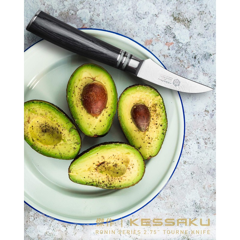 Kessaku 2.75-Inch Bird's Beak Tourne Paring Knife - Ronin Series