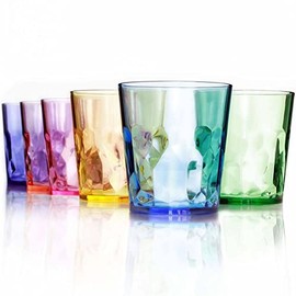SCANDINOVIA - Vasos de 400 ml irrompibles Premium - Juego de 6 vasos - Vaso de plástico Tritan - Sin BPA - Apto para lavavajillas - Apilable