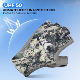 KastKing Gill Raker II Gloves, UPF 50 FrostWeave Yarn Cooling Fabric, Non-Slip Grip, Quick-Dry, Short Cuff Comfort, Reflective Logo, Fishing, Hiking, Outdoors