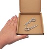 SKIR'CO (2 Pack) Galvanised Steel Spring Pins 3mm Double Ring