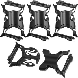 LUORNG 4PCS Detachable Line Connectors with Male Female Snap Hook Adjustable Quick Release Buckles Plastic Replacement Strap Buckles for Bags and Backpacks Inner Diameter 25mm for Rope Hanging Straps