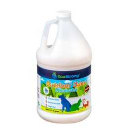 Eco Strong Outdoor Odor Eliminator Outside Dog Urine Enzyme Cleaner Powerful Pet, Cat, Animal Scent Deodorizer | Professional Strength for Yard, Turf, Kennels, Patios, Decks (128 OZ)