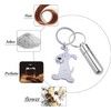 KIDDCW Cute Dog Key Ring with Cylindrical Bottle for Pet
