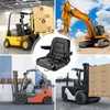 Universal Forklift Seat with Adjustable Angle Back, Tractor Seat Replacement