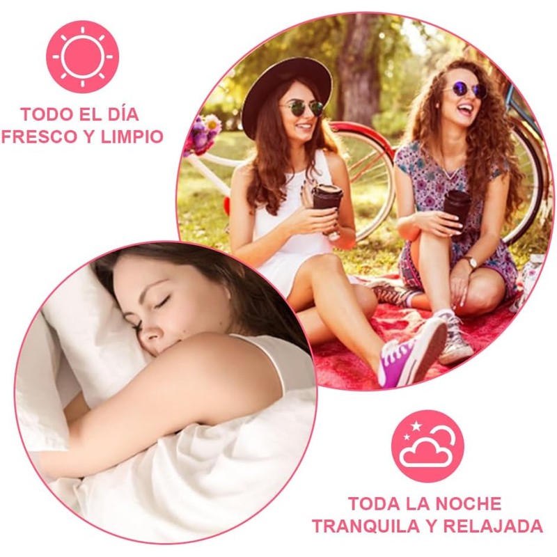 11 pcs Almohadillas Menstruales Reutilizables de Carbón de Bambú Toallas
