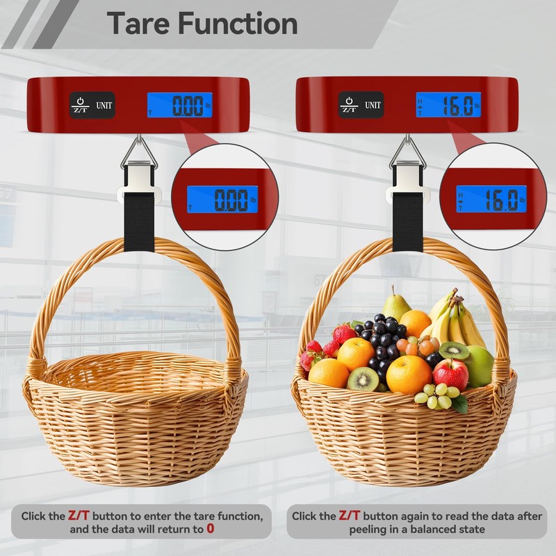 Luggage Scale, Dr.meter Luggage Weight Scale Backlight LCD Display PS02
