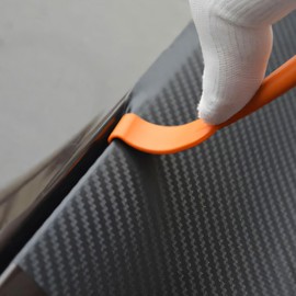 DIY Vinyl Wrap Tools, Kitchen Wrap, Wallpaper Smooth Tool, Countertop Wrap, Window Tint, Cabinet Wrap, Peel & Stick Install Tool, 2*Suede Squeegee, Magnetic Edge Sticker, Orange Black, 5 in 1