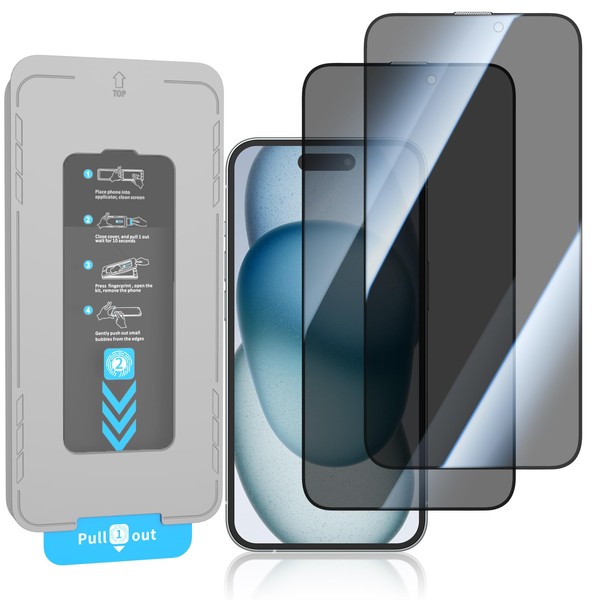 KUZOOM KUZOOM 2 Pack Privacy Screen Protector Install kit for