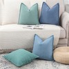 Madizz Set of 2 Simple Chenille Cushion Covers, Soft Decorative