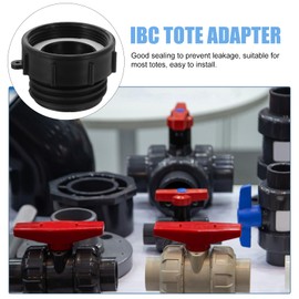 Garneck IBC Tote Adapter Fittings - Valve Fitting Adapters for Barrels,Garden Sprinkler - Threaded Connections Adaptors for Inner Diameter of 2.36" Hoses / Tubes