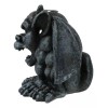 Crouching Gothic Horned Devil Chimera Gargoyle Backflow Incense Cone Burner
