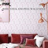 proprodiudiu Pink Boho Peel and Stick Vinyl Wallpaper,Modern Waterproof Contact