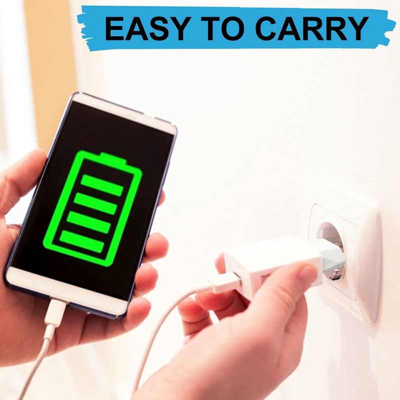 6 Pack US to Europe Plug Adapter - Type C