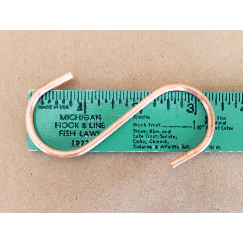 Br BRILLANTE Copper S Hooks Made from Heavy Duty Solid