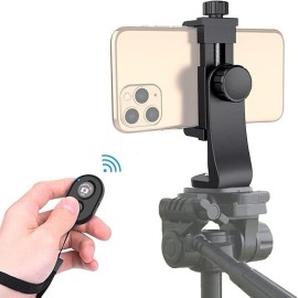 Zttopo Phone Tripod Mount Adapter with ireless Camera Remote