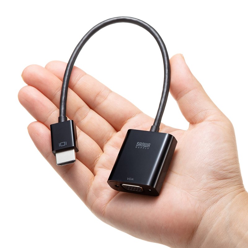 Sanwa Supply HDMI-VGA Conversion Adapter (HDMI A Male to VGA