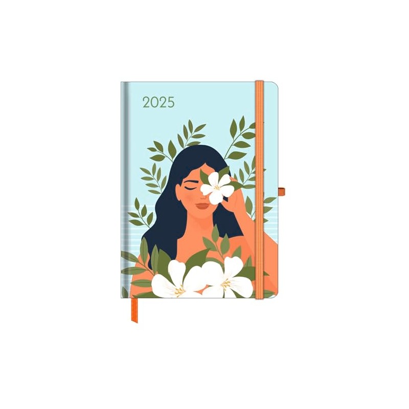 GreenLine Diary Happy Vibes 2025 - Book Calendar - Pocket