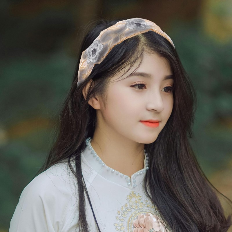 LIFKOME Women's Headband, Painless, Thick, Stylish, Mesh, Flower Pattern, Hair