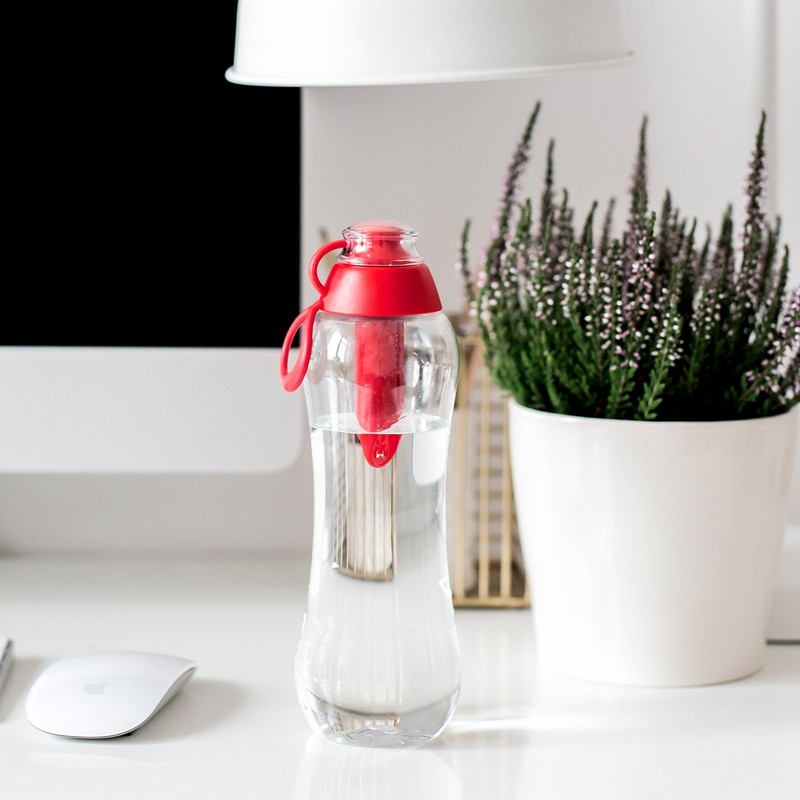 Dafi Filtering Water Bottle, BPA-Free plastic reusable water bottle, replaceable