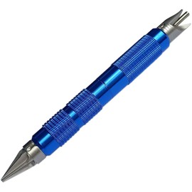 Burstfire Case Prep Tool Kit, Primer Pocket Reamer, Chamfer/Debur Tool, Primer Pocket Cleaner, Handle & Free Storage Case, Blue