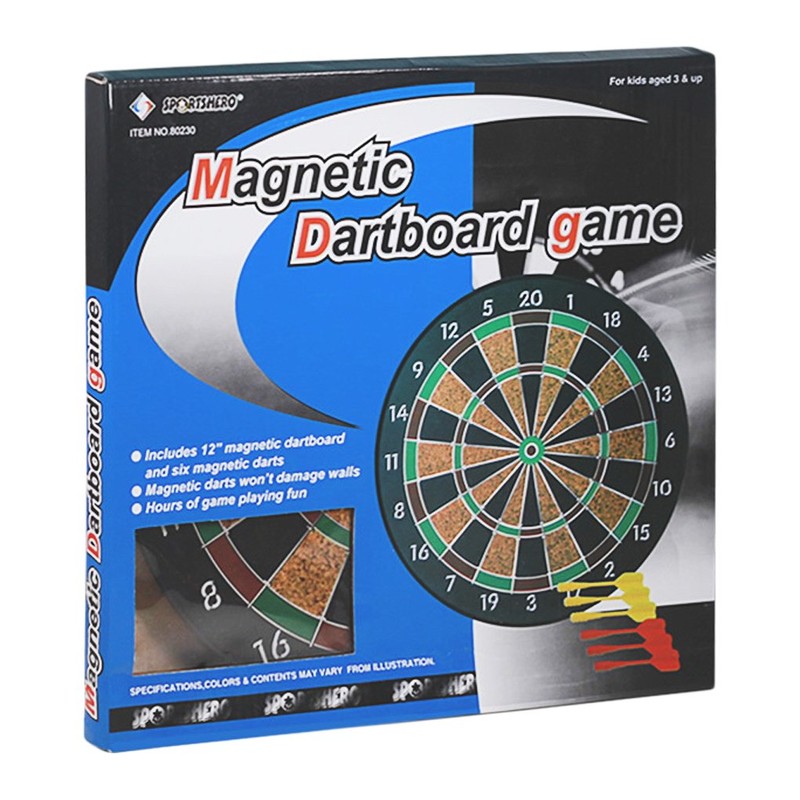 Dart Board, 11.8 inches (30 cm), Hard Household Tarboard, Dart