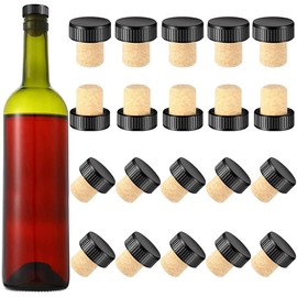 Yoiimiya Cork Stoppers Cork Stoppers Tasting Corks T-shaped Corks with Plastic Lid Bottles Stopper Made of Bottles Stoppers Corks