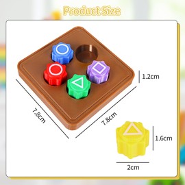 Gonggi Korean Game, Traditional Korean Game, Hand Game with Colourful Stones Mini Game for Children and Adults, Ideal for Fun Hours and Coordination Training (with Base)