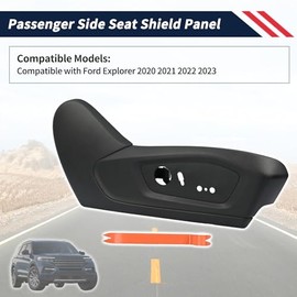 LB5Z-5462186-BB - Panel de protección del asiento lateral del pasajero compatible con Ford Explorer 2020 2021 2022 2023, panel de ajuste del asiento, color negro