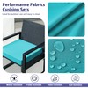 IPYNBAP Outdoor Chair Cushions Set of 4,Waterproof Outdoor Seat Cushions