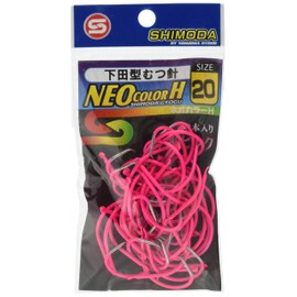 Shimoda Fishing Gear HP Shimoda Type Mutsu Hook Neo Color H No. 20 50 pieces Luminous Pink